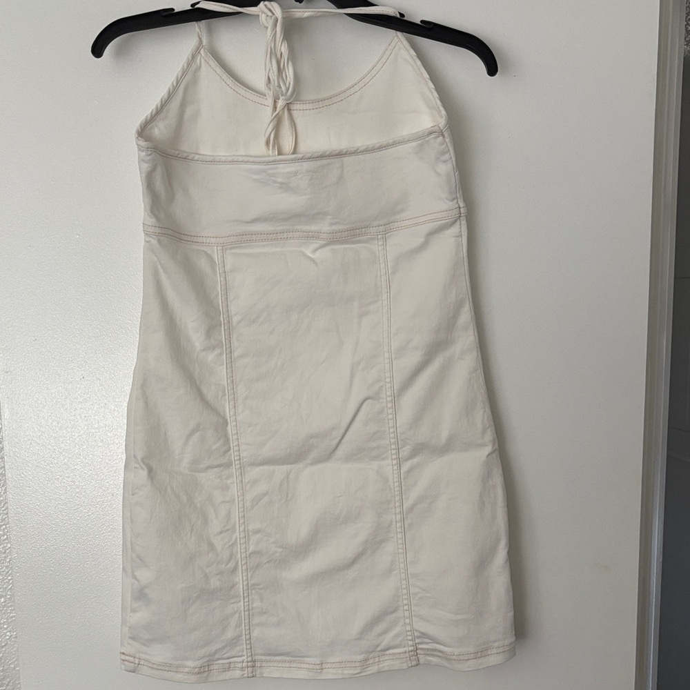 Aerie Cream Halter Mini Dress - Picture 2 of 2